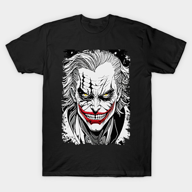 Mirthful Madness: A Joker Sketch T-Shirt by positivespace